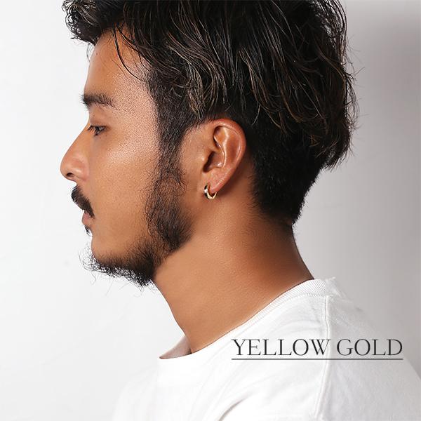 ピアス 金属アレルギー対応 ユニセックスピアス 男女兼用ピアス ジェンダーレスピアス ステンレス316L フープ 中折れ 平打 キュービック[両耳販売] |  | 10