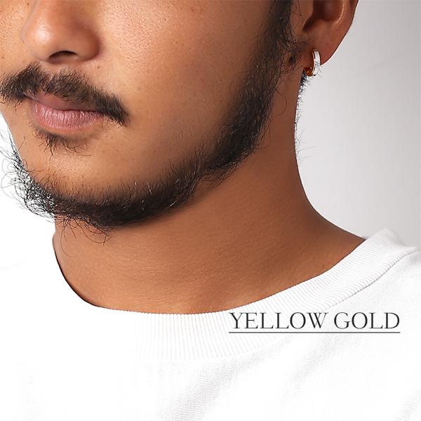 ピアス 金属アレルギー対応 ユニセックスピアス 男女兼用ピアス ジェンダーレスピアス ステンレス316L フープ 中折れ 平打 キュービック[両耳販売] |  | 07