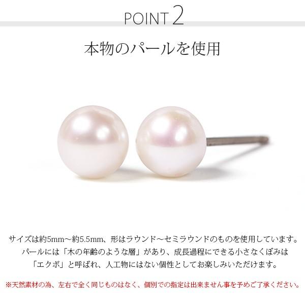 ピアス 金属アレルギー対応 セカンドピアス 誕生日 プレゼント チタン キャッチ 淡水パール[両耳販売] |  | 07