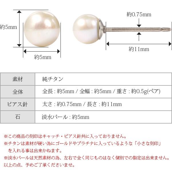 ピアス 金属アレルギー対応 セカンドピアス 誕生日 プレゼント チタン キャッチ 淡水パール[両耳販売] |  | 09