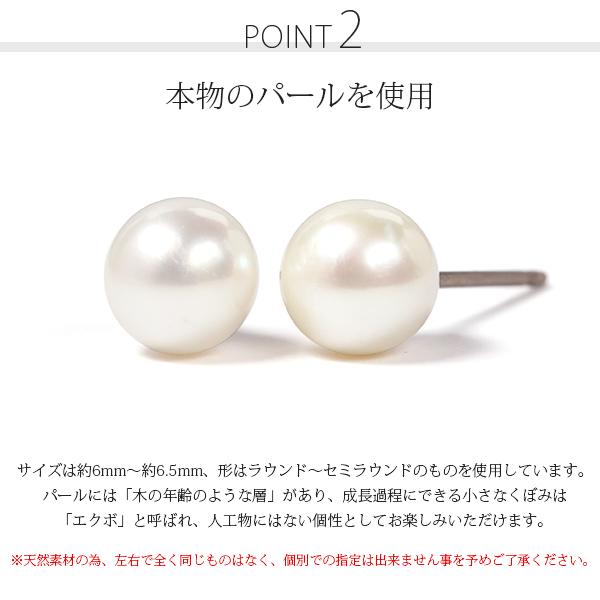 ピアス 金属アレルギー対応 セカンドピアス 誕生日 プレゼント チタン キャッチ 淡水パール[両耳販売] |  | 07