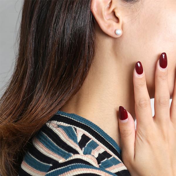 ピアス 金属アレルギー対応 セカンドピアス 誕生日 プレゼント チタン キャッチ 淡水パール[両耳販売] |  | 03