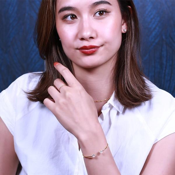 [30%OFFクーポン利用で￥3,850]ブレスレット 金属アレルギー対応 バングル 誕生日 プレゼント ステンレス316L バングル キュービック |  | 12