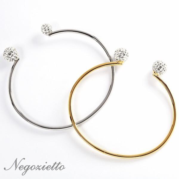 [20%OFFクーポン利用で￥4,840]ブレスレット 金属アレルギー対応 バングル 誕生日 プレゼント ステンレス316L バングル クリスタルボール | 