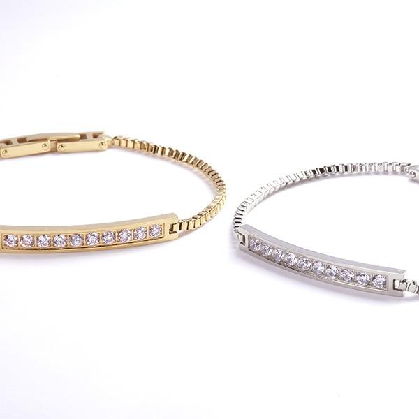 [20%OFFクーポン利用で￥5,720]ブレスレット 金属アレルギー対応 テニスブレス 誕生日 プレゼント ステンレス316L ブレス 17.5cm キュービック |  | 09