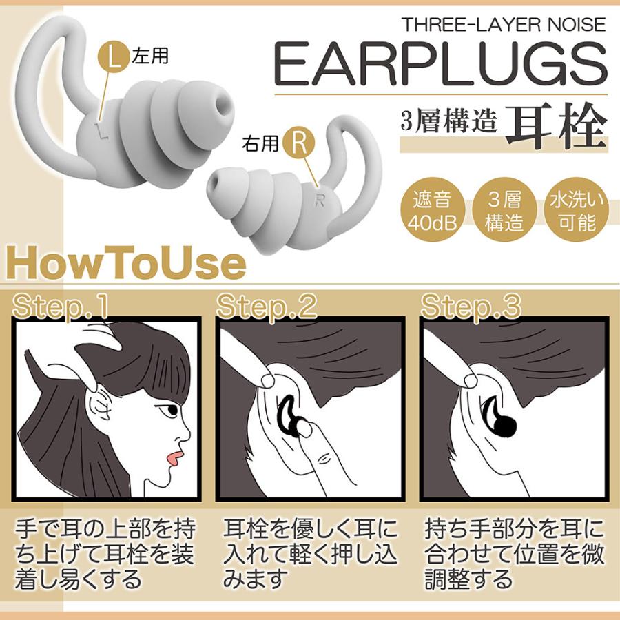 耳栓 睡眠用 高性能 最強 騒音 睡眠 遮音性高い シリコン いびき 遮音