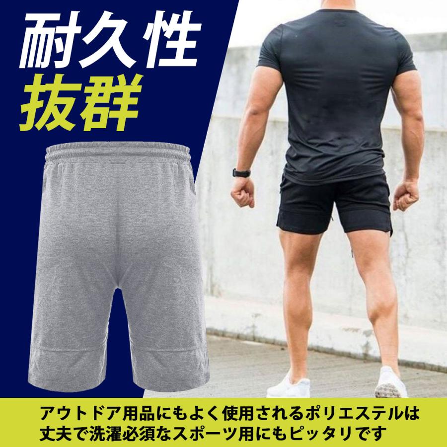 ハーフパンツ メンズ スポーツ トレーニングパンツ 短パン 筋トレ用 ショートパンツ ジムウェア｜negyah｜04