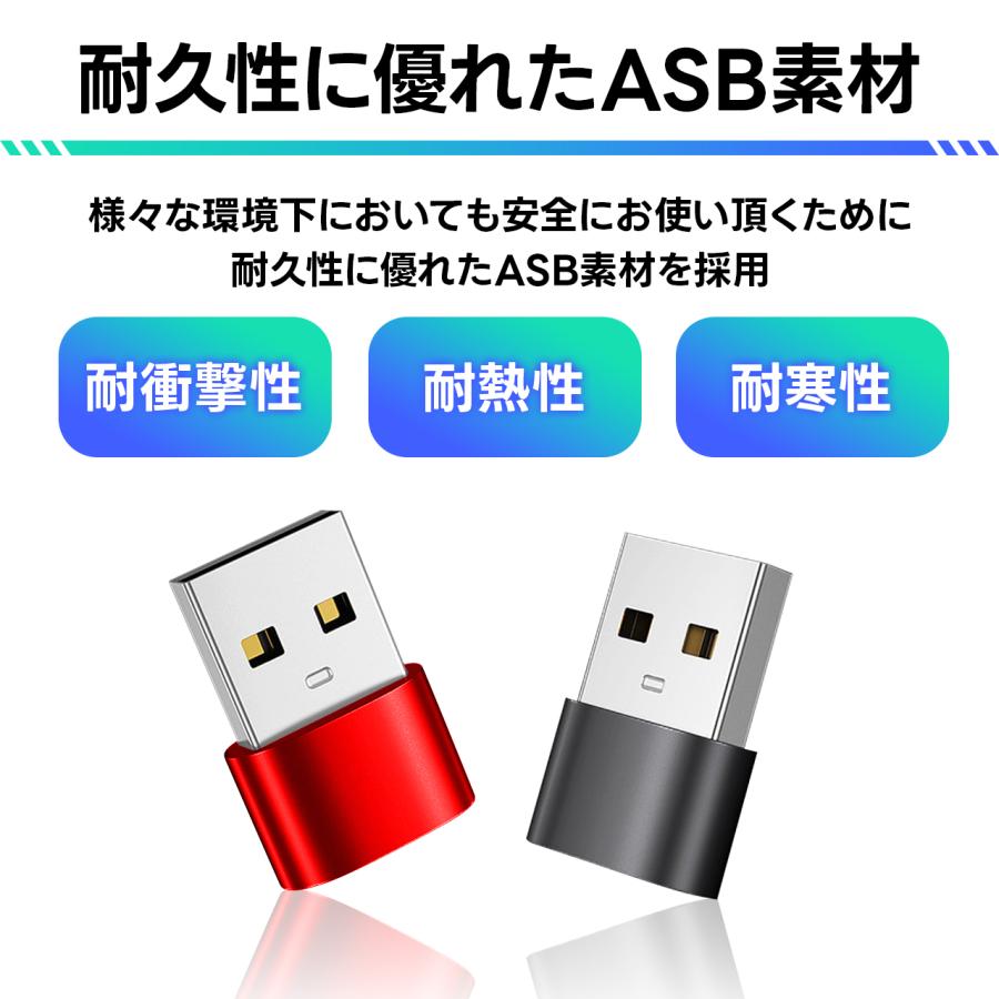 usb typec 変換アダプタ 変換アダプター タイプc type-c コネクター データ転送 高速｜negyah｜03