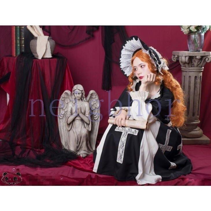 ロリータ ゴスロリ レディースワンピース 春秋着 クラシカル 姫様 ワンピース 日系女子中高生 ゴシック Neighbor ロリータ風ワンピ レディース 可愛い Nebor 2229jdlys