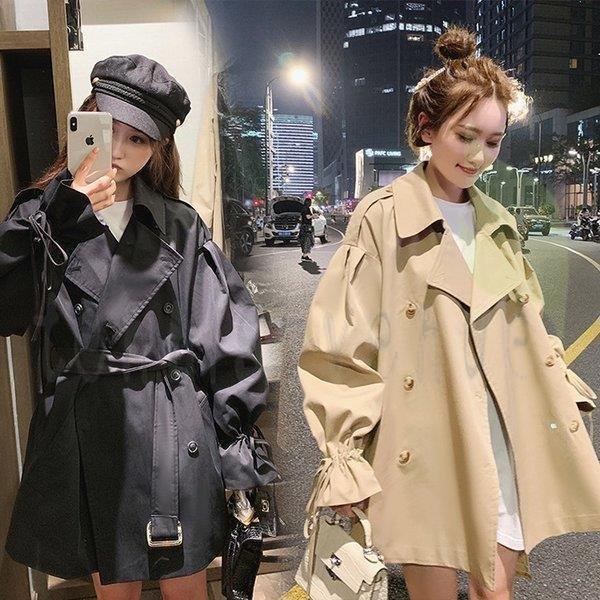 レディース ジャケット コート 春秋 長袖 40代 50代 30代 トレンチコート モッズコート オシャレ カジュアル 着痩せ 韓国風 通勤 ゆったり きれいめ 2色 25 Off