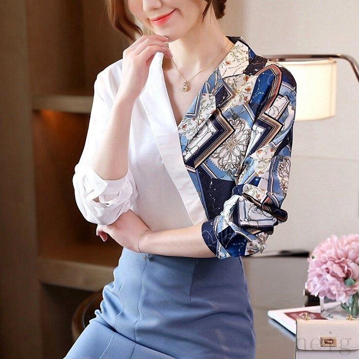 ブラウス レディース きれいめ 春秋 40代 オフィス 配色 長袖 大きいサイズ シャツブラウス ゆったり おしゃれ 韓国風 通勤 30代 50代 お気に入り ブラウス レディース きれいめ 春秋 40代 オフィス 配色 長袖 大きいサイズ シャツブラウス ゆったり おしゃれ 韓国風 通勤 30代 50代 お気に入り