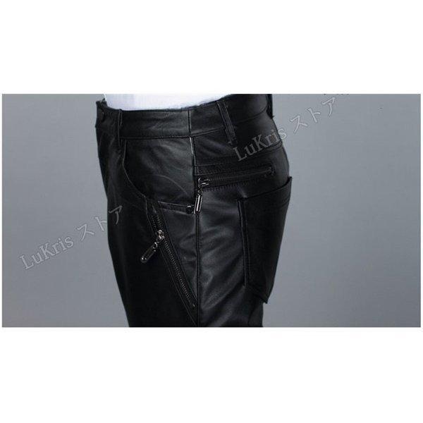 はこぽす対応商品 レザーパンツ 本革 牛革 新入荷 メンズ シンプル ロックファッション ライダースパンツ ボトムス バイクズボン 革パン 皮パンツ スキニー その他ボトムス パンツ サイズ Xxxl Www Oroagri Eu