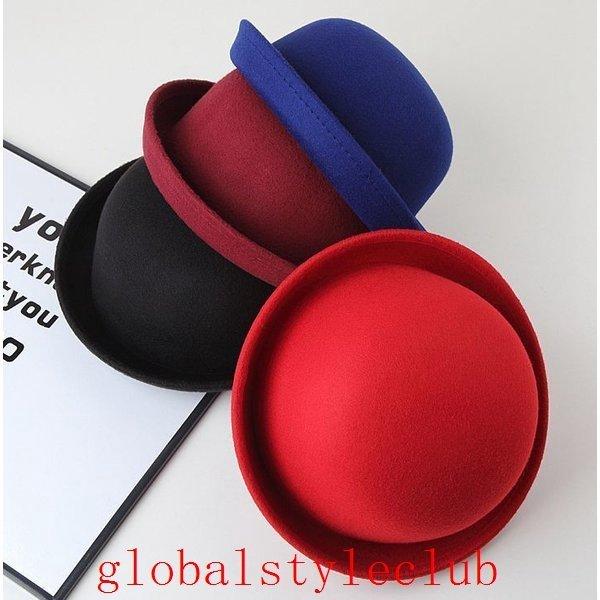 ボーラーハットシンプル無地親子コーデレディースメンズキッズ男の子女の子子供こども帽子お揃い