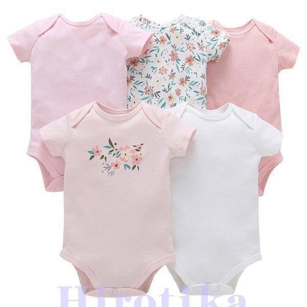 5枚セット ベビー ロンパース 肌着 カバーオール 新生児服 女の子 男の子 半袖 着ぐるみ 出産祝い 退院 赤ちゃん服 衣装 可愛い 全国宅配無料