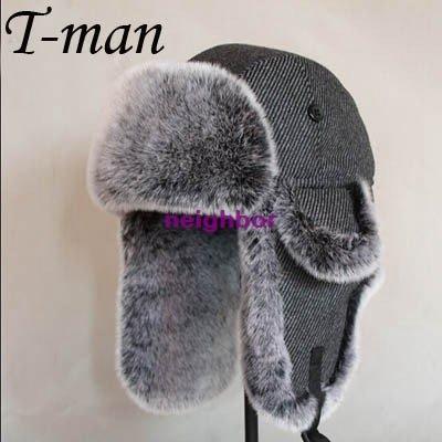 柔らかい 毛皮帽子 メンズ パイロット帽子 キャップ 耳あて付き ロシア帽 迷彩 ファー ボア 防寒 あったかい アウトドア オシャレ 男女兼用 キャップ カラー 写真色