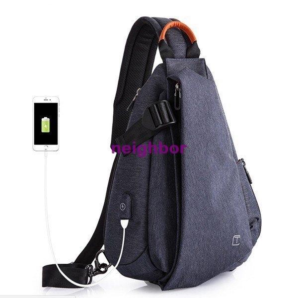 ボディバッグ メンズ レディース ワンショルダー アウトドア おしゃれ カバン かばん 鞄 ワンショルダー かばん 軽量 バッグ アウトドア ショルダー バッグ Neighbor 6219grikr 斜めがけ Usb充電ポート Neighbor 男女兼用