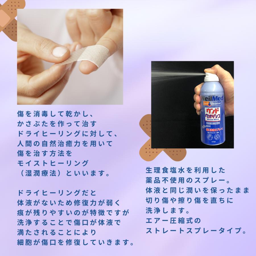 メーカー公式 ウンドウォッシュ ストレートタイプ (177ml) 傷口洗浄 怪我 傷口洗浄スプレー 創傷洗浄 モイストヒーリング NeilMed ニールメッド | ブランド登録なし | 06