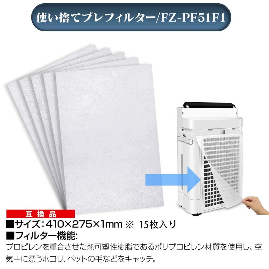 Airfy エアフィ 空気洗浄機 使い捨てプレフィルター お得な15枚入り FZ 