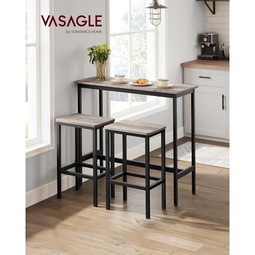 VASAGLE カウンターテーブル パソコンデスク 3点セットｘ２幅100CM Amazon｜VASAGLE カウンターテーブル パソコンデスク幅100CM