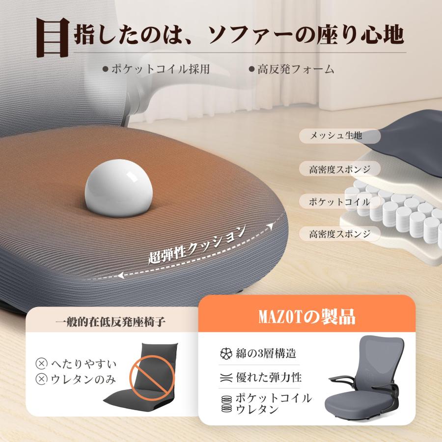 MAZOT 座椅子 回転座椅子 360度回転 疲れない デスクチェア 通気 MAZOT 座椅子 回転座椅子 360度回転 疲れない デスクチェア 通気
