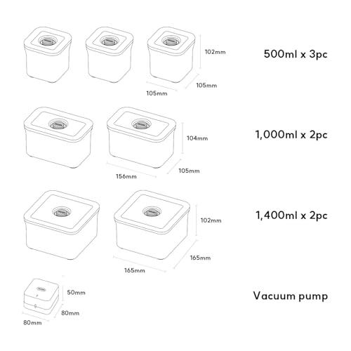 VAKUEN プレミアム真空保存容器&全自動食品シーラー機 ショート8