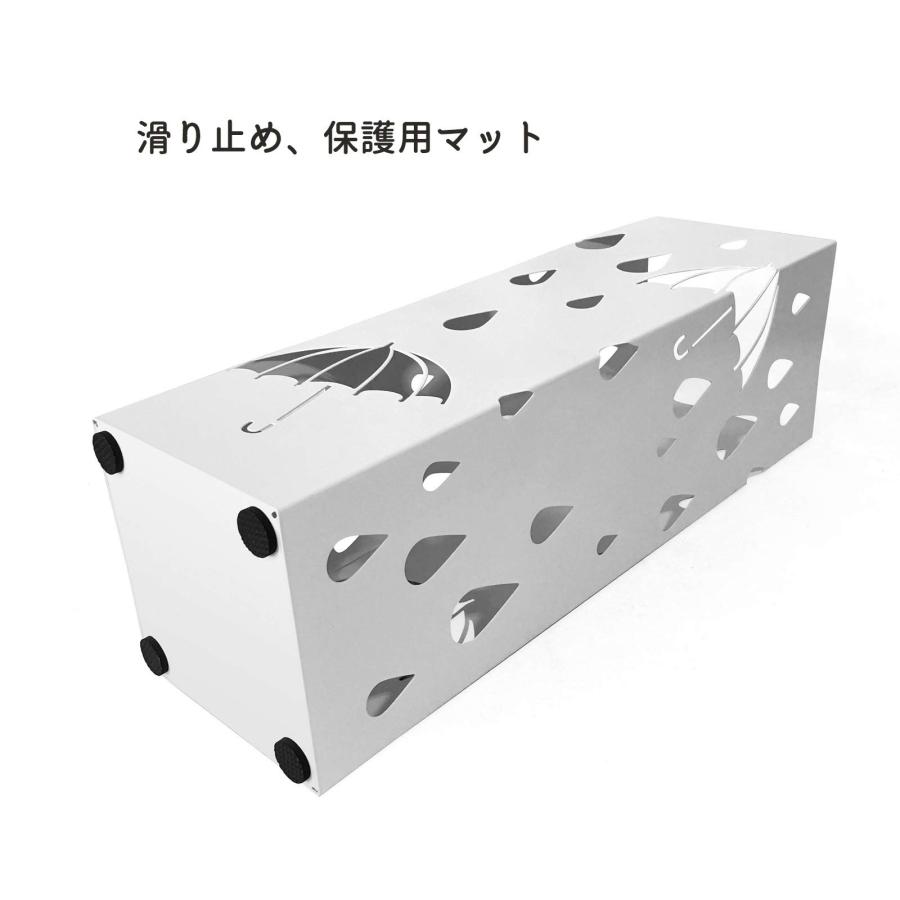 SONGMICS 傘立て 傘たて おしゃれ 水受けトレイ付き アンブレラ