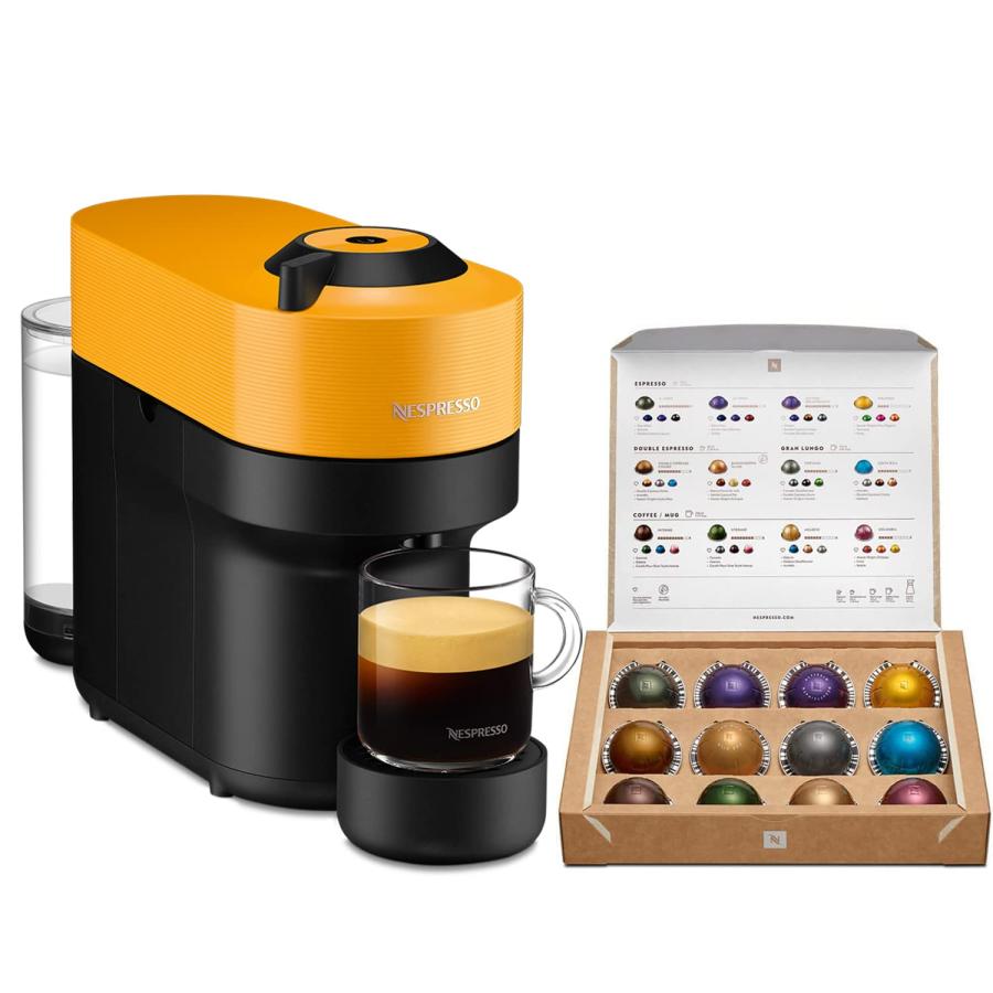 ネスプレッソ ヴァーチュオ ポップ 【マンゴ イエロー】　★湯垢洗浄剤 1袋付き Nespresso(ネスプレッソ)コーヒーメーカー ヴァーチュオ ポップ