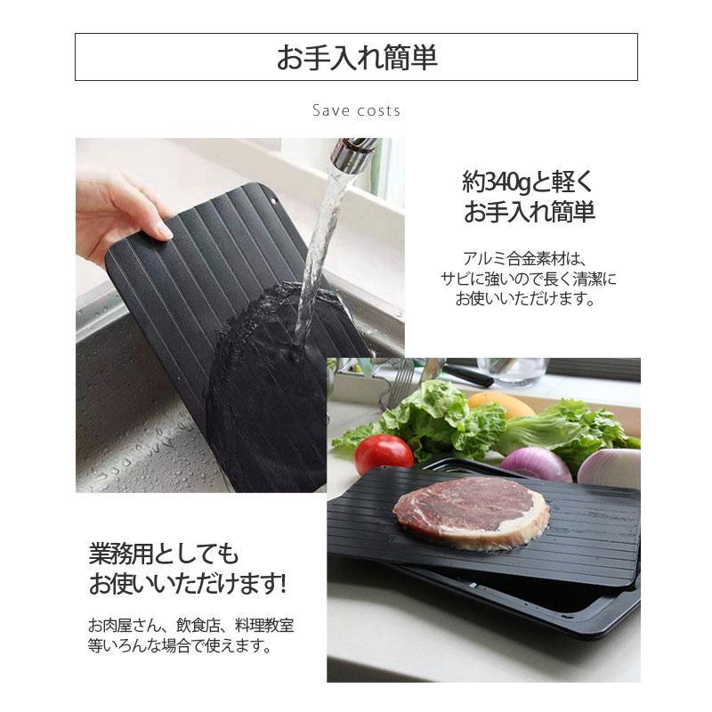 只今底値!解凍プレート プレート 急速解凍 まな板 解凍 キッチン 放熱 魚 刺身 肉 エコ 調理器具 主婦 業務用 家庭用 自然解凍 冷凍食品対応 母の日 SNS話題 |  | 09