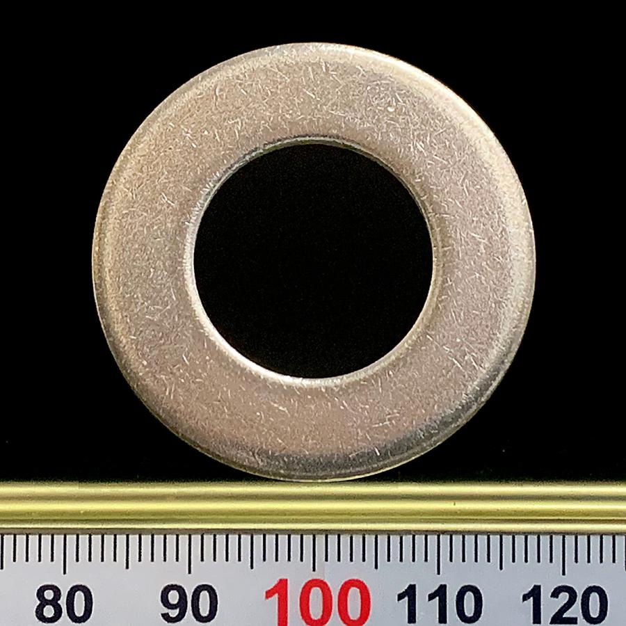 【かおページ】 ステンレス 平ワッシャー M18用 (内径19.0mm 外径36mm 厚さ2.5mm 2個入