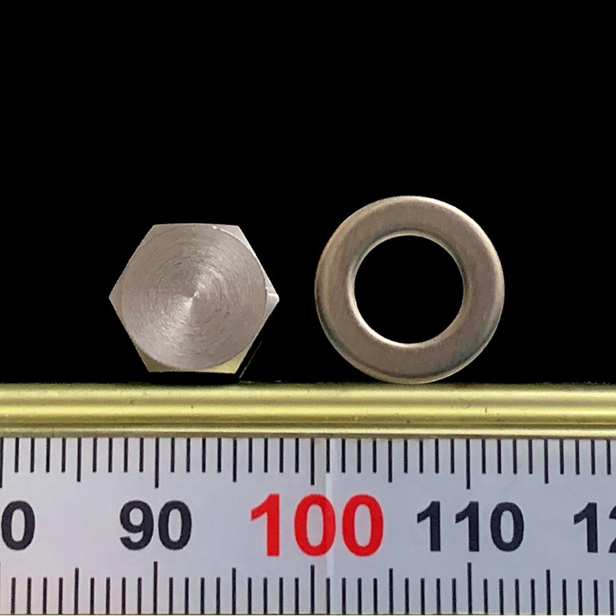 ステンレス 六角 ボルト M7-ピッチ1.0 x 長さ25mm ワッシャー付 ステンレス 六角 ボルト M7-ピッチ1.0 x 長さ25mm ワッシャー付