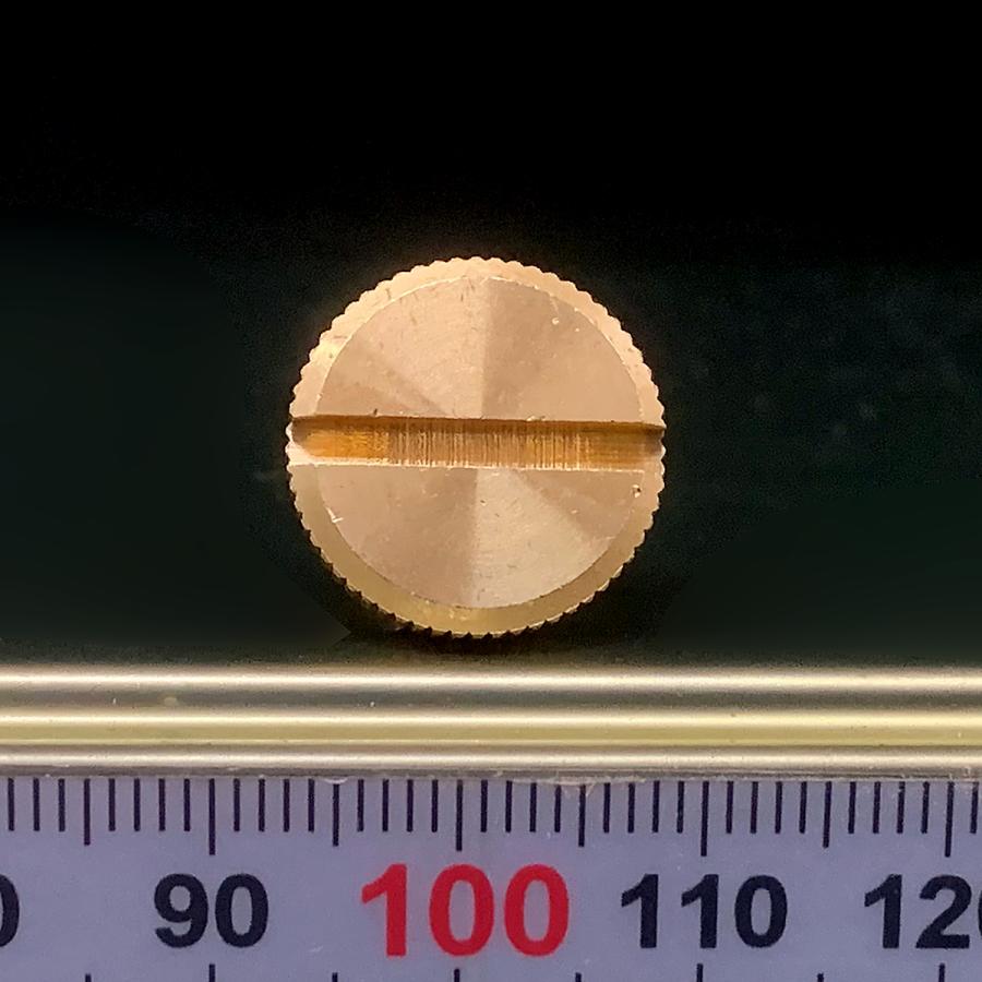 ハーレー用 シートボルト UNC 1/4-20山 長さ10mm 2個入 真鍮製 ハーレー用 シートボルト UNC 1/4-20山 長さ10mm 2個入 真鍮製