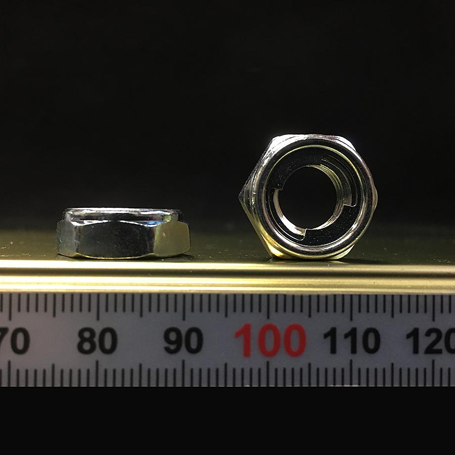 M10 ユニクロメッキ ナット 新品未使用 Uナット 薄型 M10 ピッチ1.25mm 二面幅17mm 高さ6.5mm 2個入 鉄