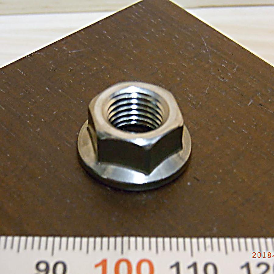 ステンレス ゆるみ止め フランジ ナット M10 1 25p セレート無し 2個入 314 1 M10p125d14h9 10 2 ネジの永井 通販 Yahoo ショッピング