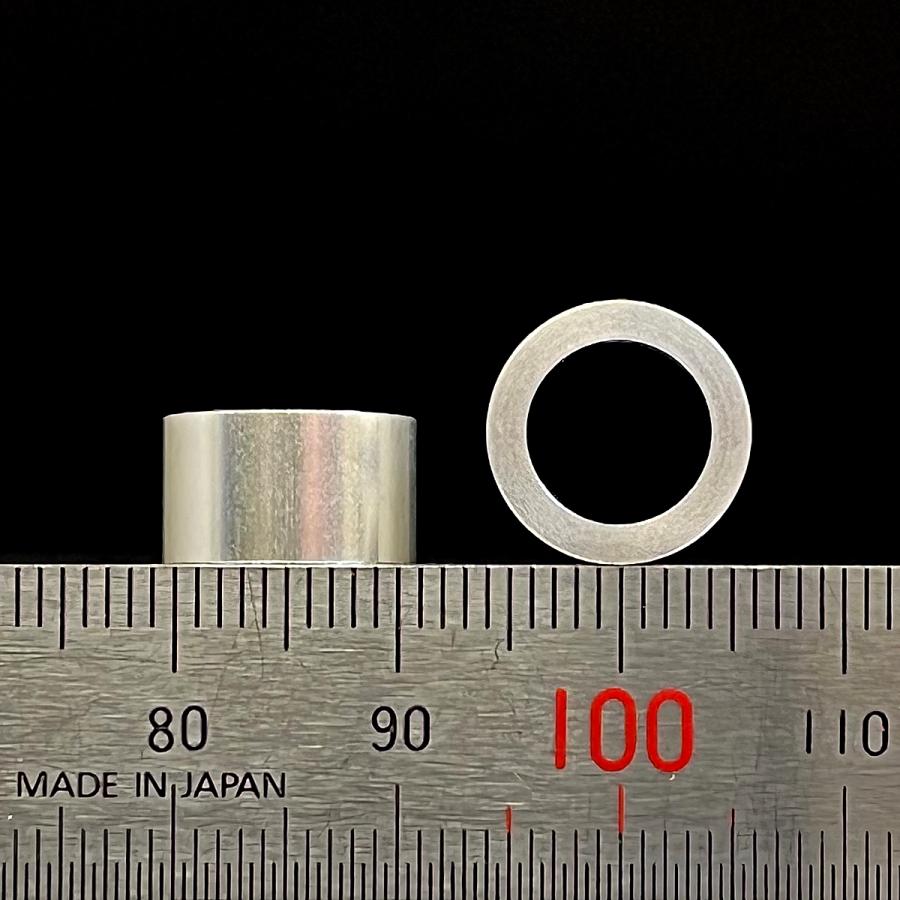アルミ スペーサー M8 用 内径8.2mm 外径12mm 長さ7mm 2個入 バイク用