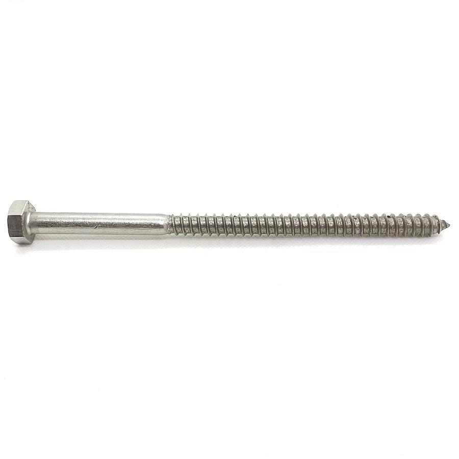 ステンレス 六角コーチ ボルト ワッシャー付 2個セット (太さ10mm 長さ
