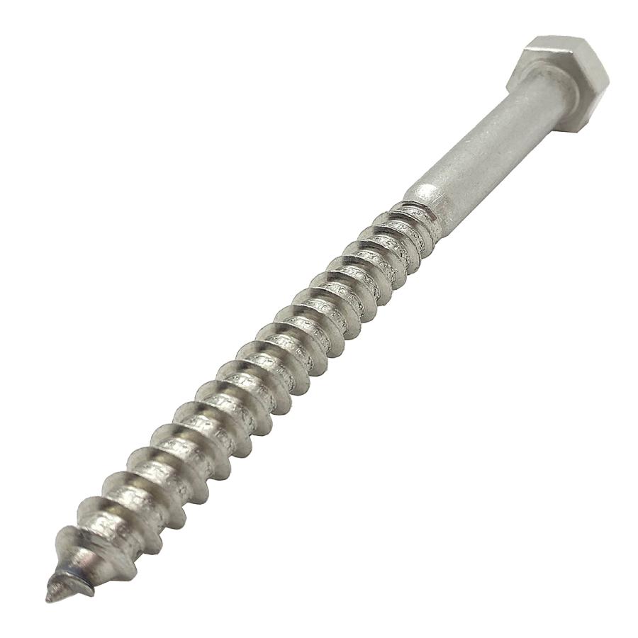 ステンレス 六角コーチ ボルト ワッシャー付 2個セット (太さ12mm 長さ