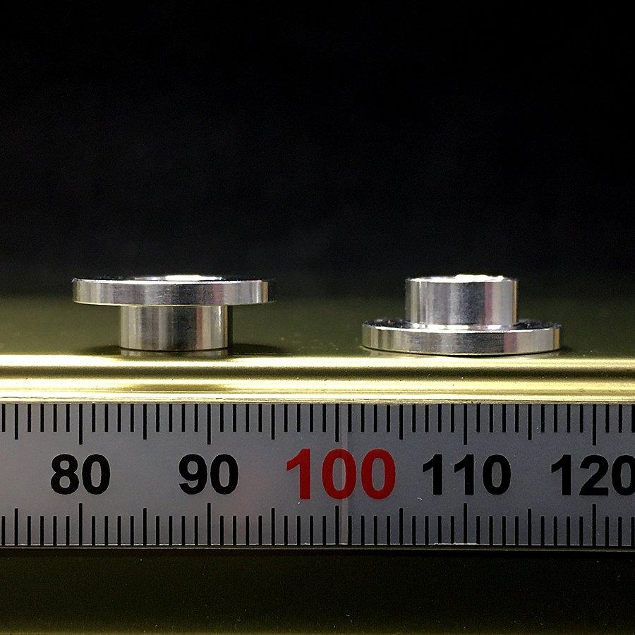 フランジ ブッシュ アルミ 内径8mm 外径10mm 高さ6mm フランジ外径17.6