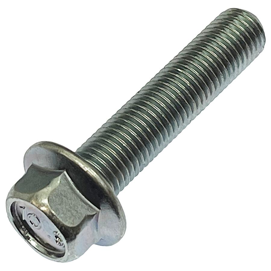 バイク用 鉄 SCM435／三価ホワイト 高強度 フランジ ボルト M10 ピッチ