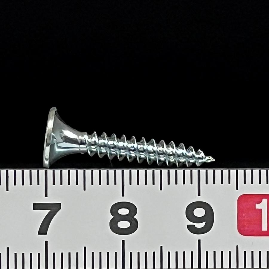 軽天ビス ラッパ 鉄 ユニクロメッキ (+) ネジ 太さ3.5mm 長さ22mm【300