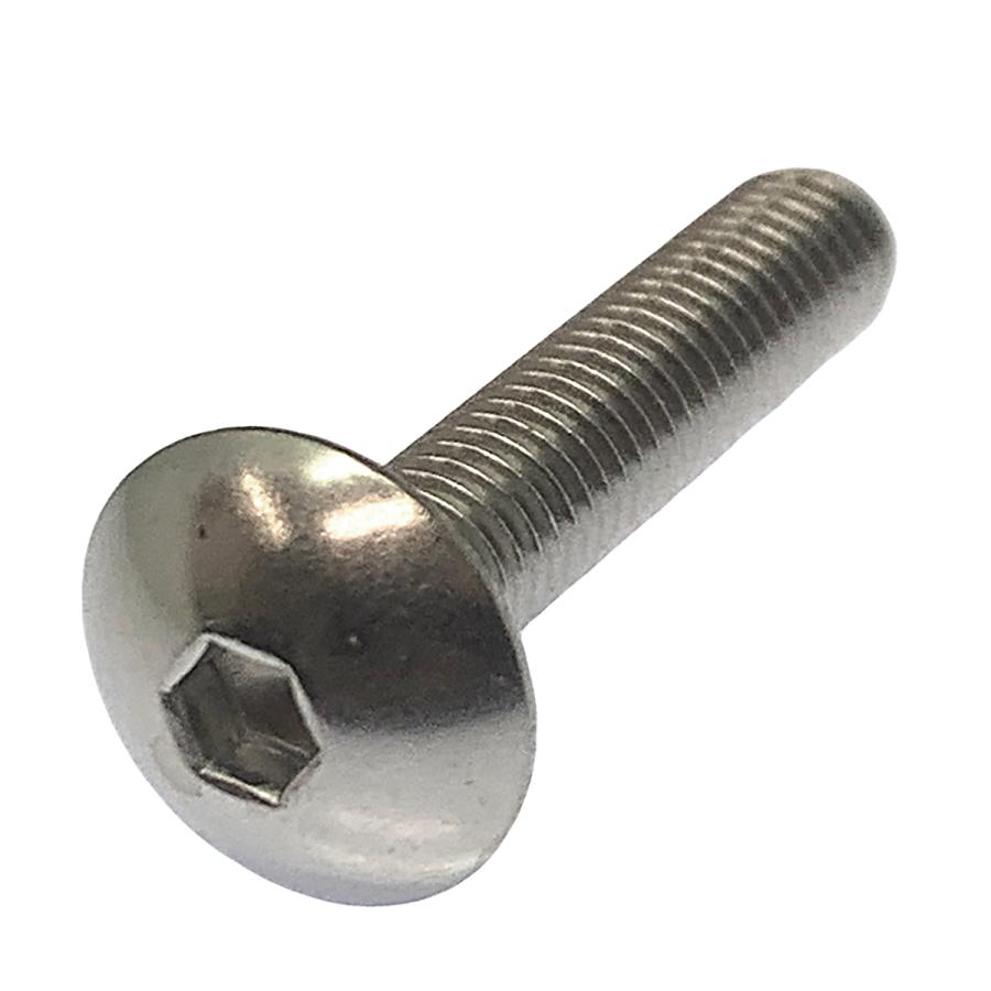 ステンレス 六角穴付 トラスキャップ ボルト M5 x 長さ25mm 2本入