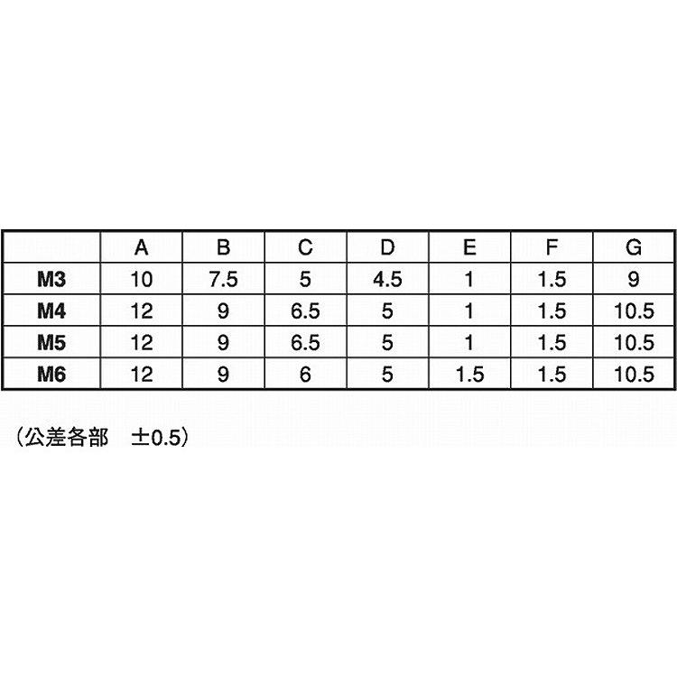 段付ローレットビスＥＣＯ−ＢＳ　X　25　黄銅　クローム