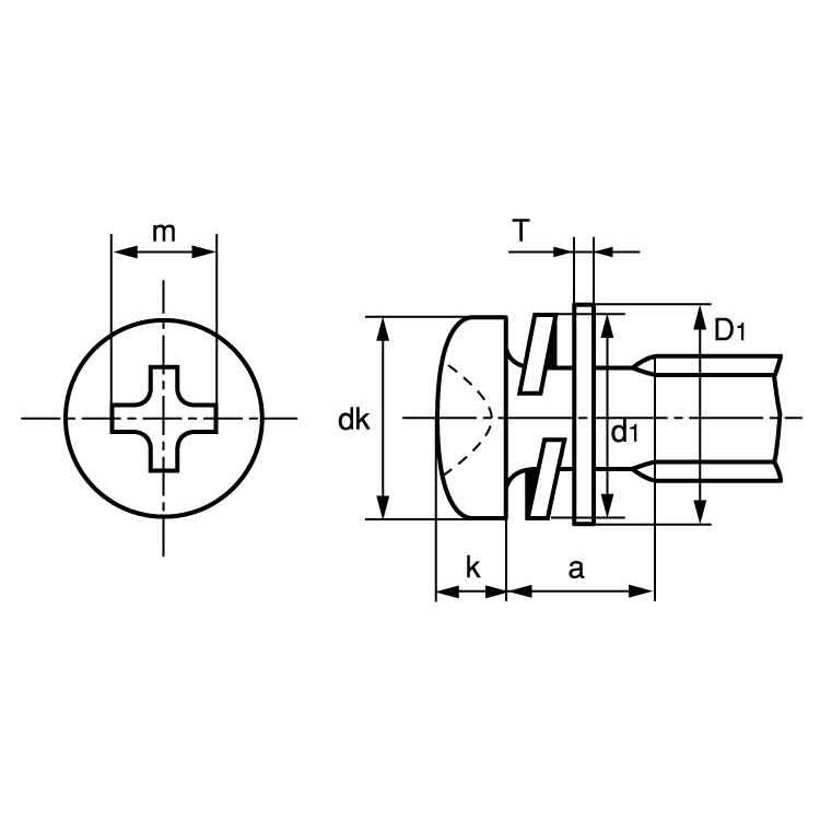 （＋）ナベＩ＝４　2.3　X　鉄　4　ＢＣ(黒クロメート)