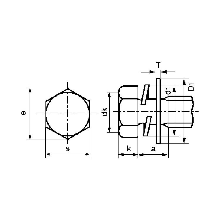 トリーマＩ＝３　X　20　ステンレス　ＢＫ(ＳＵＳ黒染め)