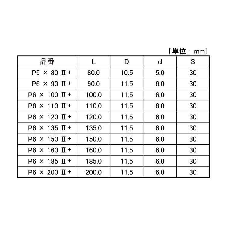 JPF パネリードII＋ 6X150X30 鉄 クロメート 【100本】 : ネジクル パネリードII P6×185II×100本