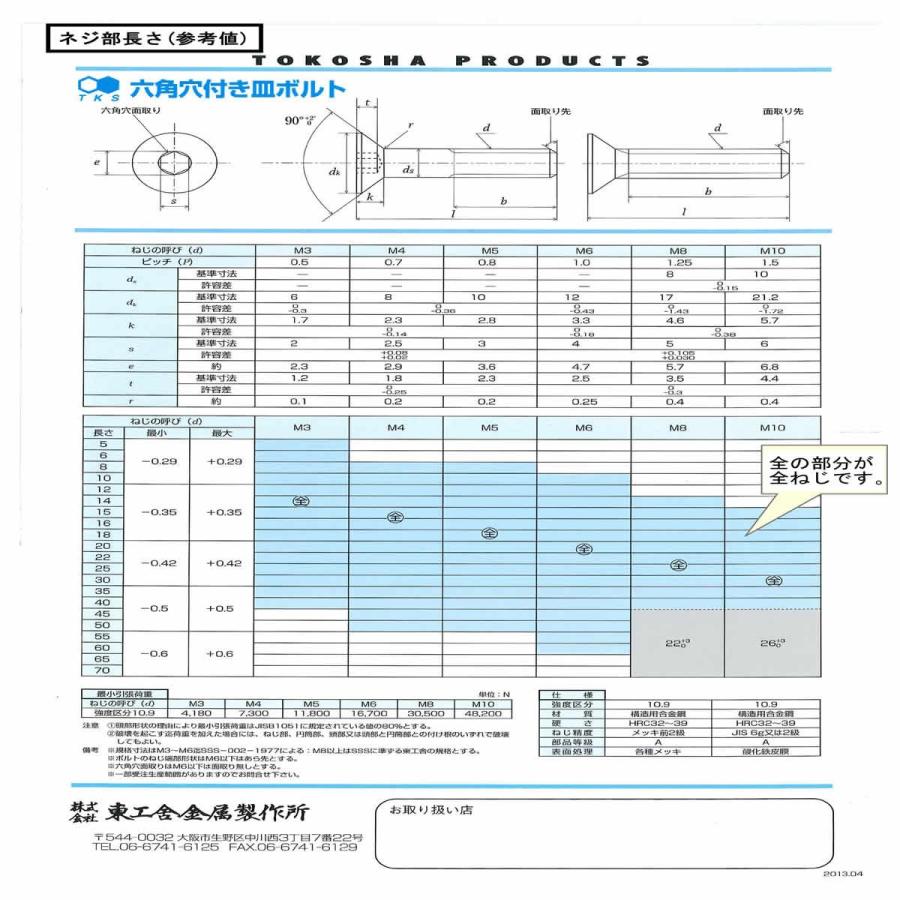 8 【Ｍ】 X 10　鉄　ダクロ　【200本入】