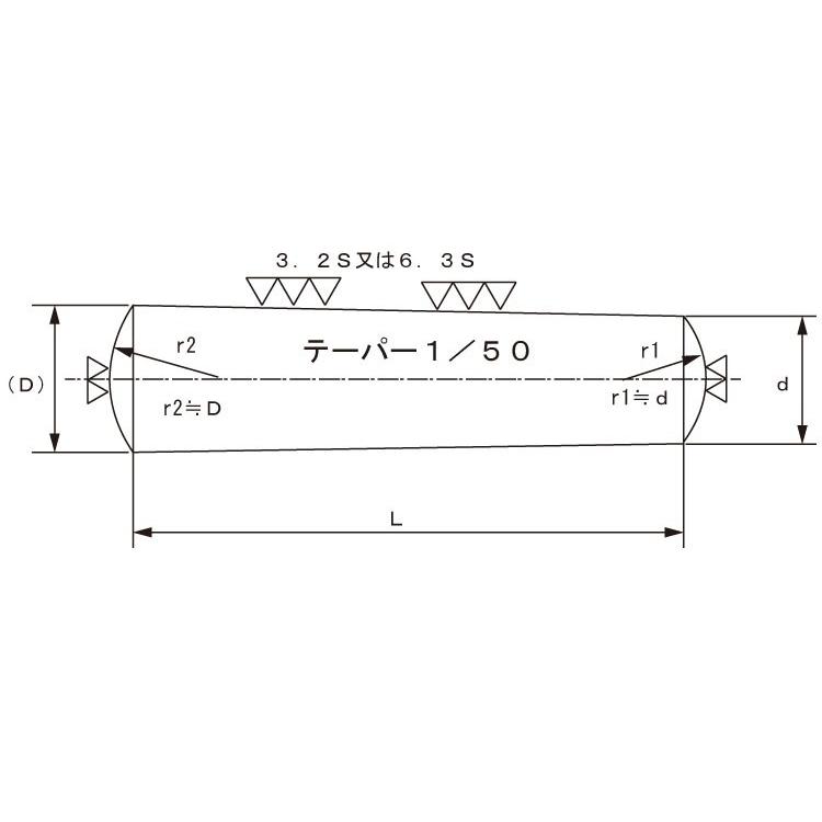 7 【エビパイプレンチ】 X 65　Ｓ４５Ｃ　生地　【100本】