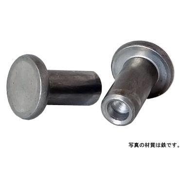 平中空リベット アルミ(AL) 生地 3 X 6 【パック商品 50本入 