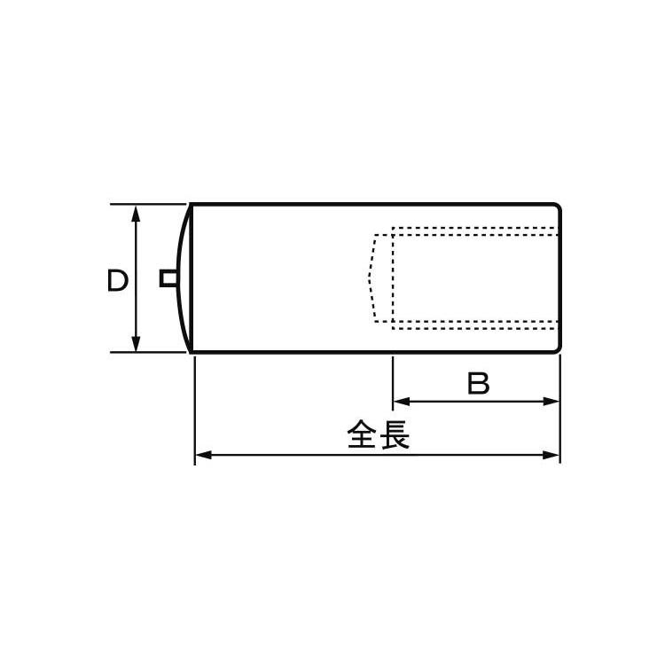 めねじスタッドMS（TP6アジア　6-11.5M3TP　鉄　銅めっき(※画像の色とは異なります)