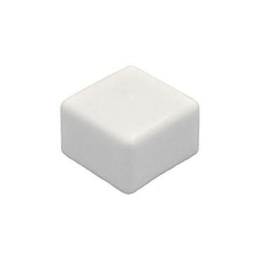 角パイプ用キャップ 樹脂着色 白 樹脂 35 【パック商品 1本入