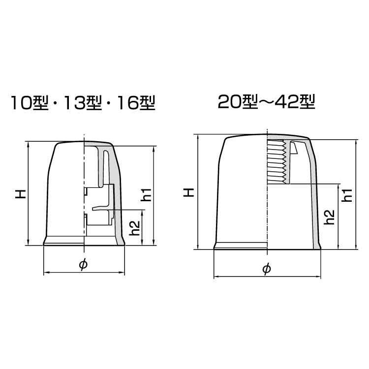 ボルト用保護カバー（ハカマこげ茶　BHKM-20229　　【1本】｜nejikuru｜03